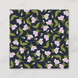 Vrouwen kleding print vierkante visitekaartje