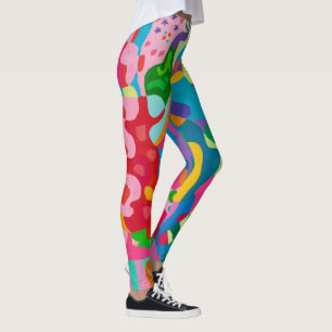 Vrouwen Kleurrijke Kunst Leggings