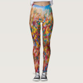 Vrouwen Kleurrijke Leggings kunst (Voorkant)