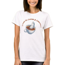 Vrouwen Koffie & Creativiteit T-shirt