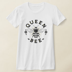 Vrouwen koningin in wit T-shirt