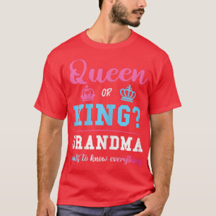 Vrouwen Koningin Koning Oma Geslacht Ruw Ruw T-shirt