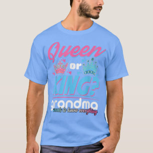 Vrouwen Koningin Koning Oma Geslacht Ruw Ruw T-shirt