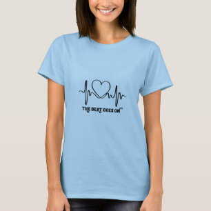 Vrouwen krijgen een hartslag in het hart t-shirt