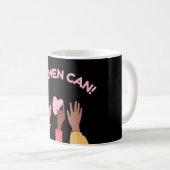 Vrouwen kunnen feministisch zijn koffiemok (Voorkant rechts)
