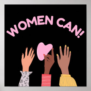 Vrouwen kunnen feministisch zijn poster