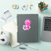 Vrouwen kunnen met hun solidariteit vinylSticker a Sticker (iPad Cover)