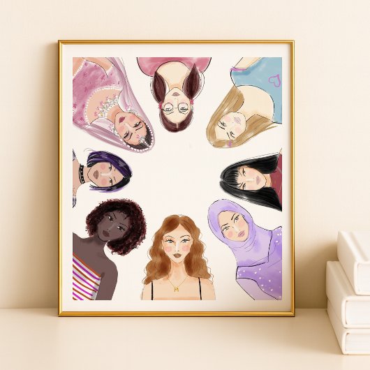 vrouwen, kunst, poster