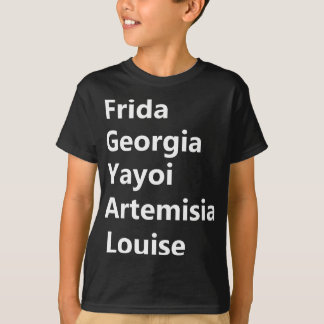 Vrouwen Kunstenaars Frida Georgia Yayoi T-shirt