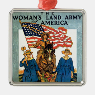 Vrouwen Landleger Metalen Ornament