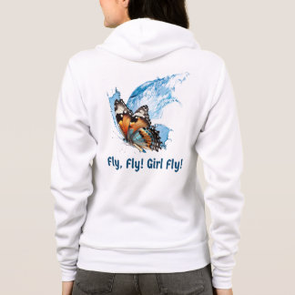 Vrouwen lange mouw Hood Fly Design Hoodie