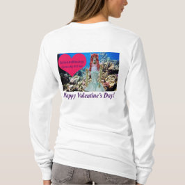 Vrouwen lange mouw t-shirt. Fijne Valentijnsdag. d T-shirt