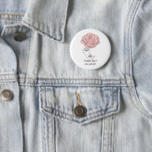 Vrouwen laten je niet Buttonnen Ronde Button 5,7 Cm