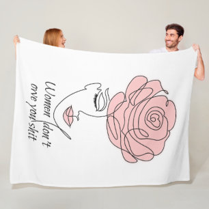 Vrouwen laten je niet in de steek fleece deken