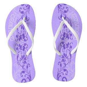 Vrouwen Lavendel Gepersonaliseerde Teenslippers
