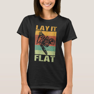 Vrouwen Lay It Flat Dirt Bike Enduro MX Motorcross T-shirt