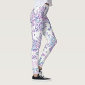 VROUWEN LEGGINGS GEDRUKT BLOEMONTWERP (Rechts)