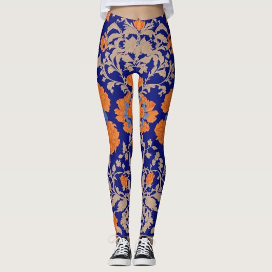 Vrouwen leggings Kalamkari Print Model (Voorkant)