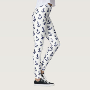 Vrouwen Leggings-Nautisch Anker Leggings