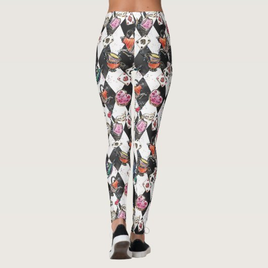 Vrouwen Leggings, OntwerpLeggings, PatroonLeggings Leggings (Achterkant)