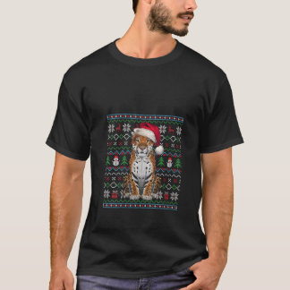 Vrouwen Lelijke Jaguar Lovers Xmas Sweater Santa C T-shirt