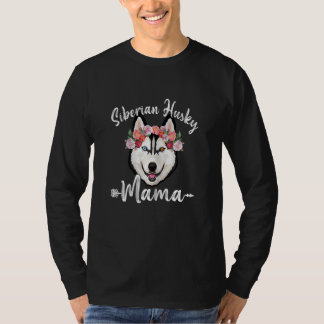 Vrouwen Leuke Hond Moeder Moederdag Siberische Hus T-shirt