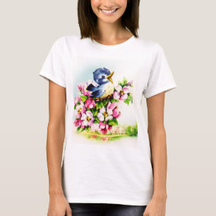 Vrouwen Leuke Vogel Liefhebbers T-shirt