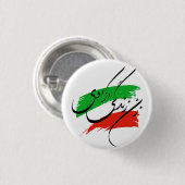 Vrouwen, leven, vrijheid ronde button 3,2 cm (Voorkant /achterkant)