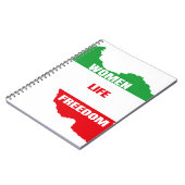 Vrouwen leven vrijheid steun Vrouwen in Iran Notitieboek (Linkerzijde)