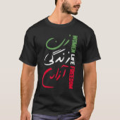 Vrouwen leven vrijheid Zan Zendegi Azadi Farsi cal T-shirt (Voorkant)
