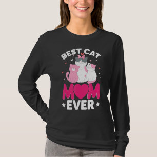 Vrouwen liefje kat kat kat liefje beste kat mam t-shirt