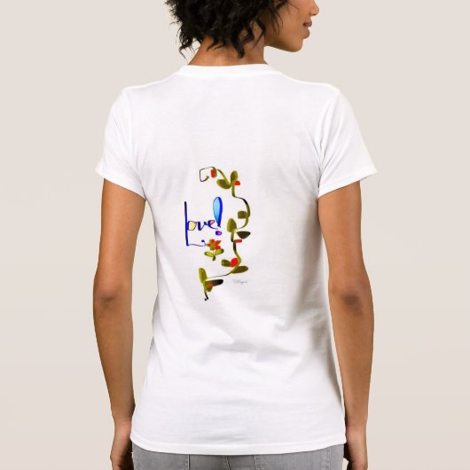 Vrouwen "Love" T-shirt (Achterkant)
