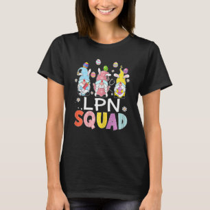 Vrouwen LPN Squad Bunny Gnome Konijneneieren Jacht T-shirt