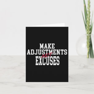 Vrouwen maken aanpassingen, geen excuses Motiveren Kaart