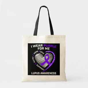 Vrouwen Mam ik Draag Paars voor mij Lupus Bewusthe Tote Bag