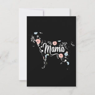 Vrouwen Mama Geit Bloemen Moeder Liefde Mor Oma Bedankkaart