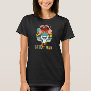 Vrouwen mama van de verjaardag haai voor vrouwen f t-shirt