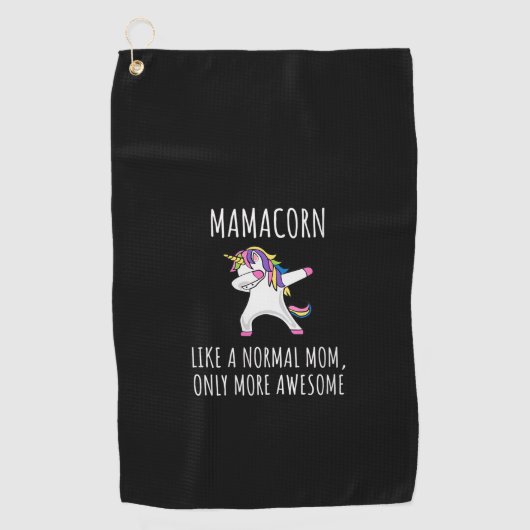 Vrouwen Mamacorn als een moeder alleen Geweldige d Golfhanddoek (Voorkant)