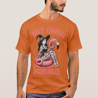 Vrouwen Mannen Grappig Halloween Heet Spook Zomer  T-shirt