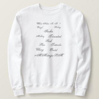 Vrouwen/Mannen/Kinder maten Unisex Namen op Voorzi Trui