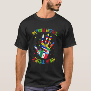 Vrouwen Mannen Latijns-Amerika Cultuur Nationaal H T-shirt
