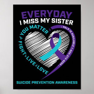 Vrouwen Mannen U Probleempreventie Zuster Zelfmoor Poster