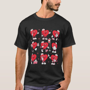 Vrouwen Mannen Verpleegster Gesprek Harten Valenti T-shirt