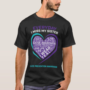 Vrouwen Mannen Zelfmoord Bewustzijn Zuster Zelfmoo T-shirt