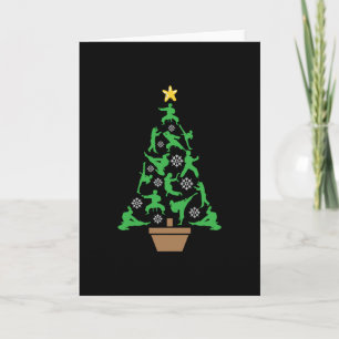 Vrouwen Martial Arts - Meisjes Karate Kerstboom Kaart