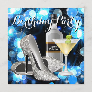 Vrouwen Martini Verjaardagsfeest Kaart