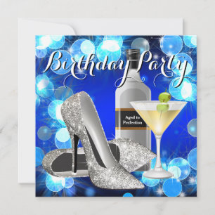 Vrouwen Martini Verjaardagsfeest Kaart