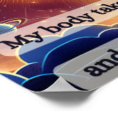 Vrouwen mediteren op lichaamspositiviteit poster (Hoek)