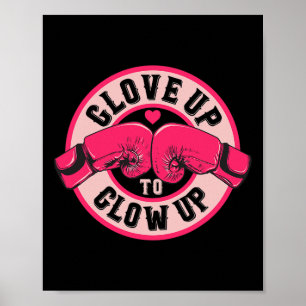Vrouwen Meisje Handschoen Op Om Te Gloeien Dames B Poster