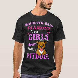 Vrouwen Meisjes Beste Vriend Pitbull Gift Pit Bull T-shirt